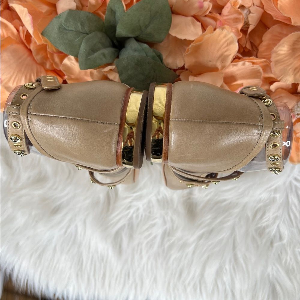 Anthropologie Pilcro Strappy Studded Ballet Flats Size 41 - Picture 6 of 10